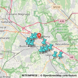 Mappa Via Papa Pio X, 21057 Olgiate Olona VA, Italia (3.23)