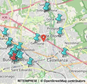 Mappa Via Papa Pio X, 21057 Olgiate Olona VA, Italia (2.739)
