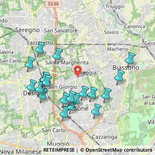 Mappa Via dei Platani, 20851 Lissone MB, Italia (2.145)