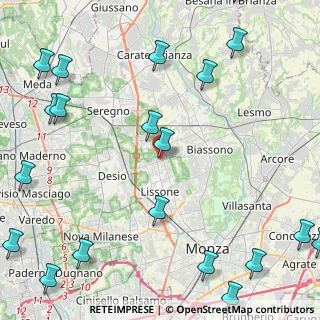 Mappa Via dei Platani, 20851 Lissone MB, Italia (6.669)