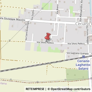 Mappa Via Silvio Pellico,  58, 20020 Ceriano Laghetto, Monza e Brianza (Lombardia)