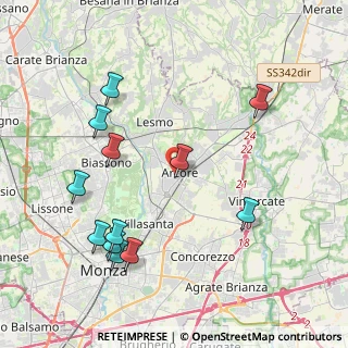 Mappa Via Giovanni Pascoli, 20862 Arcore MB, Italia (4.50583)