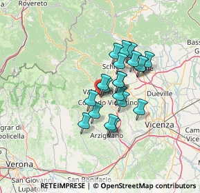 Mappa Pista Ciclabile Agno Guà, 36078 Valdagno VI, Italia (9.478)