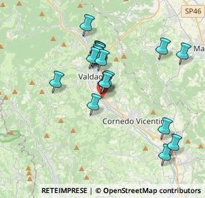 Mappa Pista Ciclabile Agno Guà, 36078 Valdagno VI, Italia (3.241)