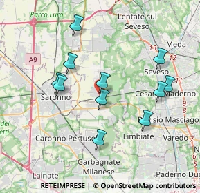 Mappa Via I Maggio, 20816 Ceriano Laghetto MB, Italia (3.54273)