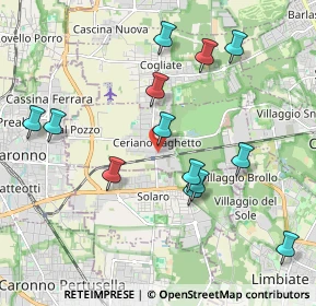 Mappa Via I Maggio, 20816 Ceriano Laghetto MB, Italia (2.02769)