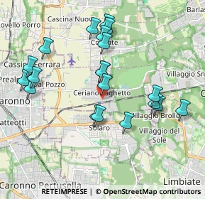 Mappa Via I Maggio, 20816 Ceriano Laghetto MB, Italia (1.934)