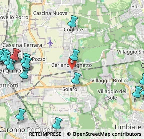 Mappa Via I Maggio, 20816 Ceriano Laghetto MB, Italia (3.1015)
