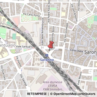 Mappa Piazza L. Cadorna, 9, 21047 Saronno, Varese (Lombardia)