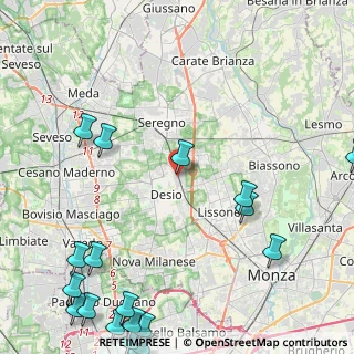 Mappa Strada Cinque, 20832 Desio MB, Italia (7.0055)