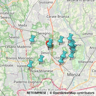 Mappa Strada Cinque, 20832 Desio MB, Italia (3.22538)