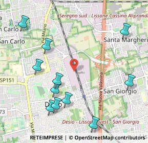 Mappa Strada Cinque, 20832 Desio MB, Italia (1.21909)