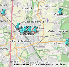 Mappa Via Parini, 21047 Saronno VA, Italia (2.105)