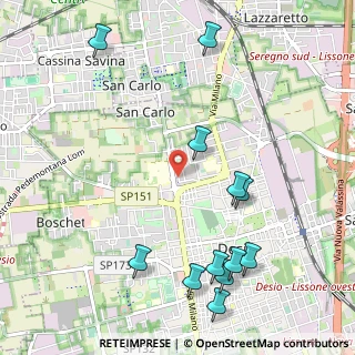 Mappa Desio, 20033 Desio MB, Italia (1.28167)