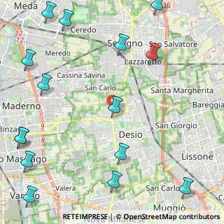 Mappa Desio, 20033 Desio MB, Italia (3.27467)