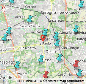 Mappa Desio, 20033 Desio MB, Italia (2.842)