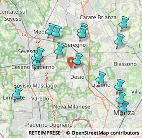 Mappa Desio, 20033 Desio MB, Italia (4.4275)