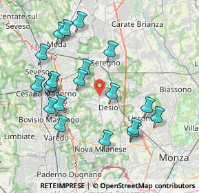 Mappa Desio, 20033 Desio MB, Italia (3.9715)