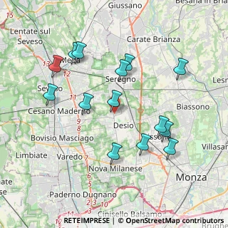 Mappa Desio, 20033 Desio MB, Italia (3.86429)