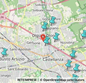 Mappa Via Monte Grappa, 21057 Olgiate Olona VA, Italia (2.94333)