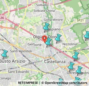 Mappa Via Monte Grappa, 21057 Olgiate Olona VA, Italia (3.06818)
