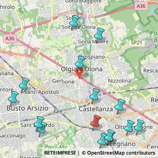 Mappa Via Monte Grappa, 21057 Olgiate Olona VA, Italia (3.15733)