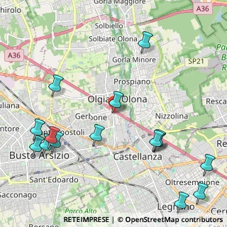 Mappa Via Monte Grappa, 21057 Olgiate Olona VA, Italia (2.76)