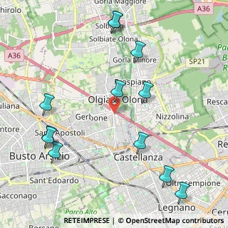 Mappa Via Monte Grappa, 21057 Olgiate Olona VA, Italia (2.52583)