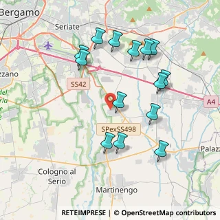 Mappa Via Falcone e Borsellino, 24050 Cavernago BG, Italia (3.93786)