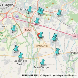 Mappa Via Falcone e Borsellino, 24050 Cavernago BG, Italia (4.75462)