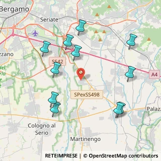 Mappa Via Falcone e Borsellino, 24050 Cavernago BG, Italia (4.49636)