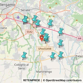 Mappa Via Falcone e Borsellino, 24050 Cavernago BG, Italia (3.50538)
