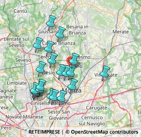 Mappa Scuole Medie, 20853 Biassono MB, Italia (7.067)