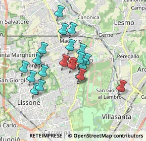 Mappa Scuole Medie, 20853 Biassono MB, Italia (1.4975)