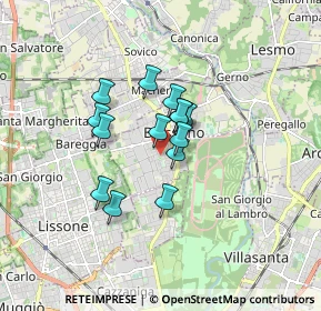 Mappa Scuole Medie, 20853 Biassono MB, Italia (1.13286)