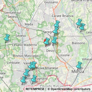 Mappa Via Giuseppe Mazzini, 20033 Desio MB, Italia (5.38923)
