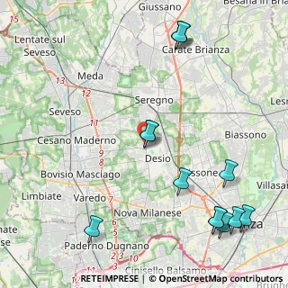 Mappa Via Giuseppe Mazzini, 20033 Desio MB, Italia (5.41385)