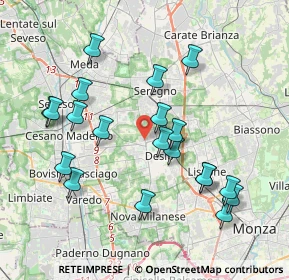 Mappa Via Giuseppe Mazzini, 20033 Desio MB, Italia (3.926)