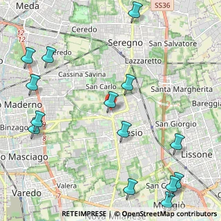 Mappa Via Giuseppe Mazzini, 20033 Desio MB, Italia (2.93429)