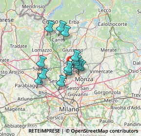 Mappa Via Giuseppe Mazzini, 20033 Desio MB, Italia (9.44615)