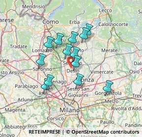 Mappa Via Giuseppe Mazzini, 20033 Desio MB, Italia (10.84923)