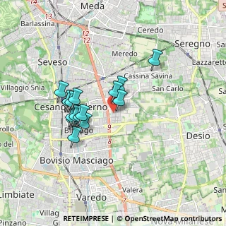 Mappa Via Val Sassina, 20811 Cesano Maderno MB, Italia (1.48563)