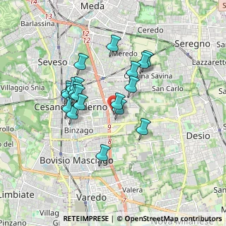 Mappa Via Val Sassina, 20811 Cesano Maderno MB, Italia (1.5125)