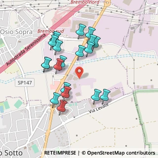 Mappa Via dei Dossi, 24040 Osio Sopra BG, Italia (0.4385)