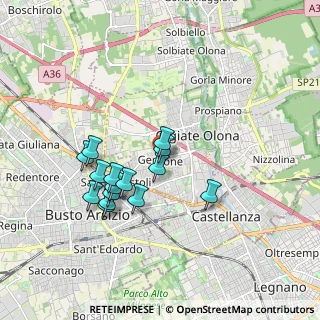 Mappa Piazza S. Pertini, 21057 Olgiate Olona VA, Italia (1.59333)