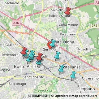 Mappa Via Salvo D'Acquisto, 21057 Olgiate Olona VA, Italia (2.00077)