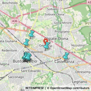 Mappa Piazza Pertini Sandro, 21057 Olgiate Olona VA, Italia (2.15545)