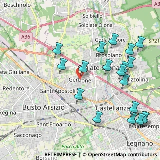 Mappa Piazza S. Pertini, 21057 Olgiate Olona VA, Italia (2.48316)
