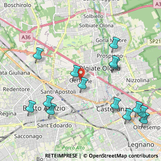 Mappa Piazza Pertini Sandro, 21057 Olgiate Olona VA, Italia (2.50071)