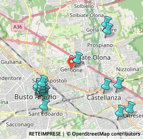 Mappa Piazza Pertini Sandro, 21057 Olgiate Olona VA, Italia (2.44375)